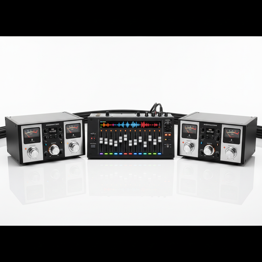 Audio equalizer and mixer channel amplifiers